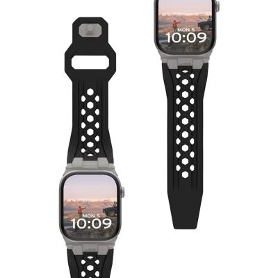 Urban Armor Gear Monarch Horlogeband 42 mm, 44 mm, 45 mm, 46 mm, 49 mm Zwart, Titaan Watch Series 1, Watch Series 2, Watch Series 3, Watch Series 4, Watch