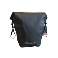 Bagoo enkele fietstas bisonyl zwart. inhoud 22 ltr Bagoo enkele fietstas bisonyl zwart. inhoud 22 ltr