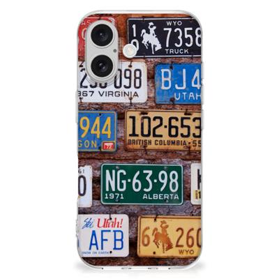 iPhone 16 | Siliconen hoesje | met foto Kentekenplaten