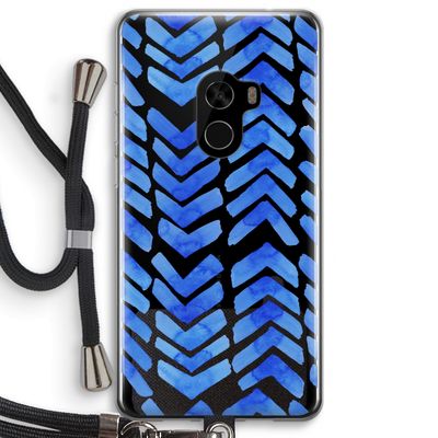 Blauwe pijlen: Xiaomi Mi Mix 2 Transparant Hoesje met koord