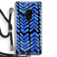 Blauwe pijlen: Xiaomi Mi Mix 2 Transparant Hoesje met koord