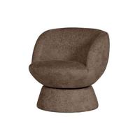 BePureHome Shuffle Draaifauteuil - Polyester - Zwart - 72x73x71