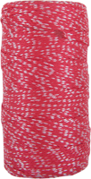 CON:P pp touw 1mm/6kg rood/wit bob/100m - b34178
