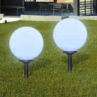 VidaXL Tuinpadlampen 2 st met grondpin led 30 cm VidaXL Tuinpadlampen 2 st met grondpin led 30 cm