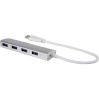 Renkforce USB 3.2 Gen 1-hub 4 poorten Aluminium