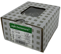 pgb-fasteners Universele Spaanplaatschroef RVS A2 VK-T Voldraad verzonken kop Ø 4,0x25 TX20 | 200 st | PGWVTVA00004000253