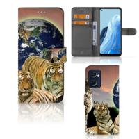 OPPO Find X5 Lite | Reno 7 5G | Telefoonhoesje | Met pasjeshouder | Roofdieren