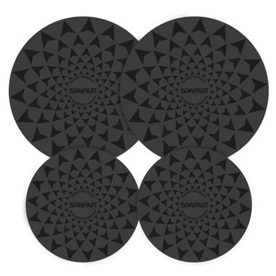 Scanpart Inductie beschermmatjes set 2x20/2x26cm Inbouw accessoire Zwart