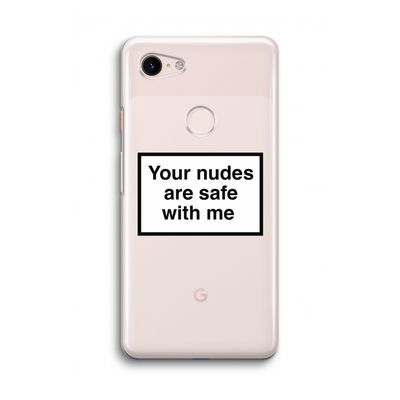 Safe with me: Google Pixel 3 Transparant Hoesje