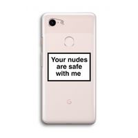 Safe with me: Google Pixel 3 Transparant Hoesje