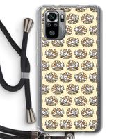 Slapende poes: Xiaomi Redmi Note 10S Transparant Hoesje met koord