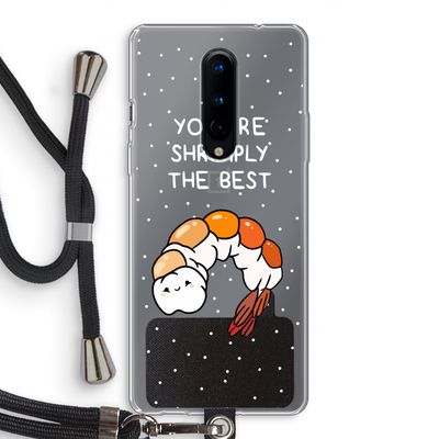 You're Shrimply The Best: OnePlus 8 Transparant Hoesje met koord
