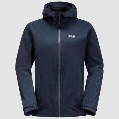 Jack wolfskin Pack & Go Jas Dames Hardshell Jas Night Blue L