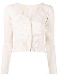 John Elliott cardigan crop en maille nervurée - Tons neutres