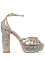 Jimmy Choo sandales plateforme à détails de clous 120 mm - Argent - thumbnail