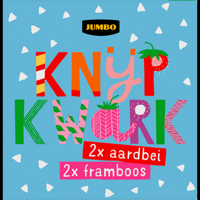 Jumbo Knijpkwark Aardbei/Framboos 4 x 90 g