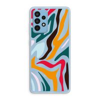 Colored Zebra: Samsung Galaxy A52 Transparant Hoesje Colored Zebra: Samsung Galaxy A52 Transparant Hoesje