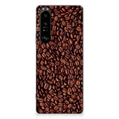 Sony Xperia 1 III | Siliconen Case | Koffiebonen