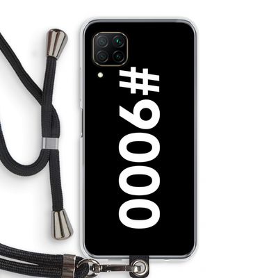 #9000: Huawei P40 Lite Transparant Hoesje met koord