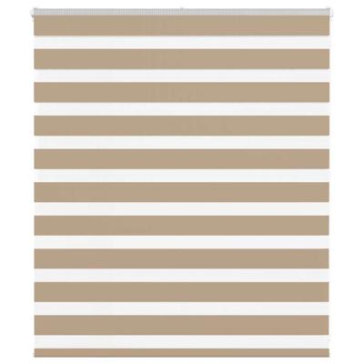 Zebra Blind 120x100 cm stofbreedte 115,9 cm polyester zandbruin