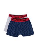 HUGO KIDS lot de 2 boxers à logo imprimé - Gris - thumbnail