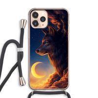 Night Guardian: iPhone 11 Pro Max Transparant Hoesje met koord