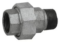 Kirchhoff Schroefaansluiting van smeedbaar ijzer, verzinkt, 1/2"H x 1/2"ET, vlak afgedicht, (331) - 989831055