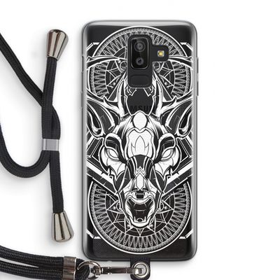 Oh Deer: Samsung Galaxy J8 (2018) Transparant Hoesje met koord
