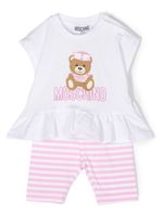 Moschino Kids ensemble haut-short à motif Teddy Bear - Blanc - thumbnail