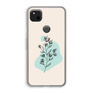Violets are blue: Google Pixel 4a Transparant Hoesje