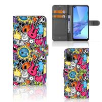 OPPO A53 | OPPO A53s | Wallet Case | met Pasjes | Punk Rock