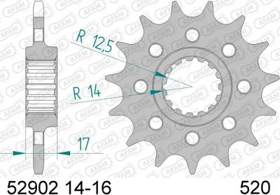 AFAM Sprocket 520 15z racing