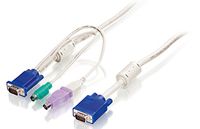 LevelOne ACC-2101 toetsenbord-video-muis (kvm) kabel Wit 1,8 m