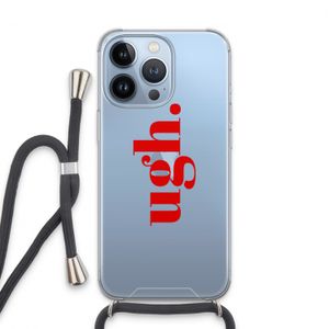 Ugh: iPhone 13 Pro Transparant Hoesje met koord