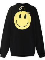 Raf Simons x Smiley hoodie oversize à effet usé - Noir