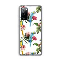 Kleurrijke papegaaien: Samsung Galaxy S20 FE / S20 FE 5G Transparant Hoesje