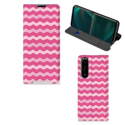 Sony Xperia 5 III | Hoesje met Magneet | Waves Pink