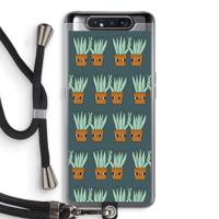 Sansevieria: Samsung Galaxy A80 Transparant Hoesje met koord
