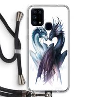 Yin Yang Dragons: Samsung Galaxy M31 Transparant Hoesje met koord