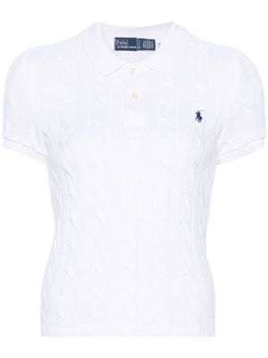 Polo Ralph Lauren polo Polo Pony en maille torsadée - Blanc