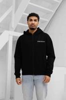 Jorcustom Fleece Ribbon Zipped Hoodie Heren Zwart - Maat S - Kleur: Zwart | Soccerfanshop