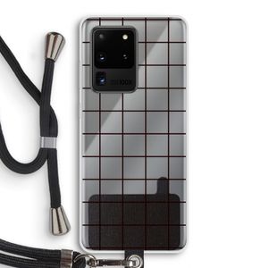 Rooster: Samsung Galaxy S20 Ultra Transparant Hoesje met koord