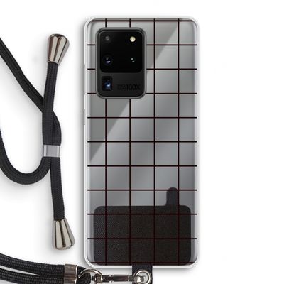 Rooster: Samsung Galaxy S20 Ultra Transparant Hoesje met koord