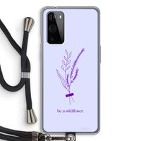 Be a wildflower: OnePlus 9 Pro Transparant Hoesje met koord