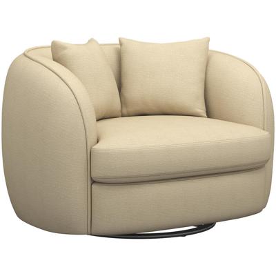 Leen Bakker - Loveseat Enzio - Elephant - Stof - Beige - 95x129x76 Cm