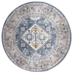 Vloerkleed Laria Blue 4 Rond - ø120 cm