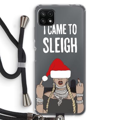 Came To Sleigh: Samsung Galaxy A22 5G Transparant Hoesje met koord