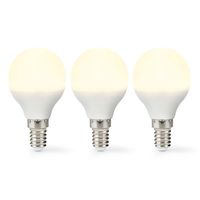 Nedis LED-Lamp E14 | G45 | 4.9 W | 470 lm | 2700 K | 3 stuks | 1 stuks - LBE14G452P3 LBE14G452P3