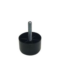 Plastic ronde meubelpoot 3,5 cm (M8) - thumbnail