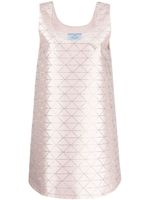 Prada robe à motif géométrique - Rose